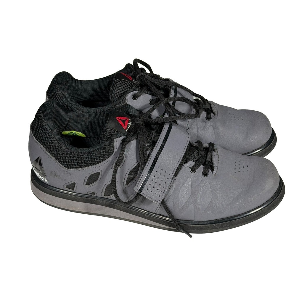 Reebox Lifter PR Weightlifting Cross-Training Shoes Men's Size 10 Grey Black